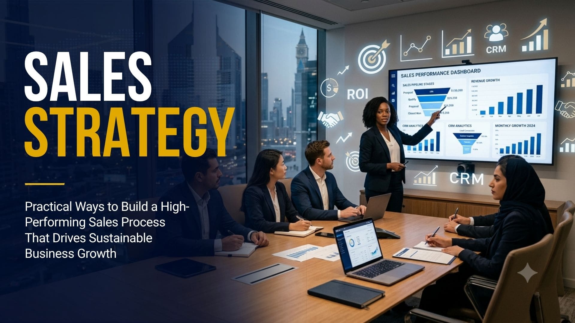 Sales strategy planning meeting